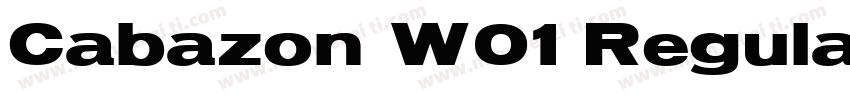 Cabazon W01 Regular字体转换